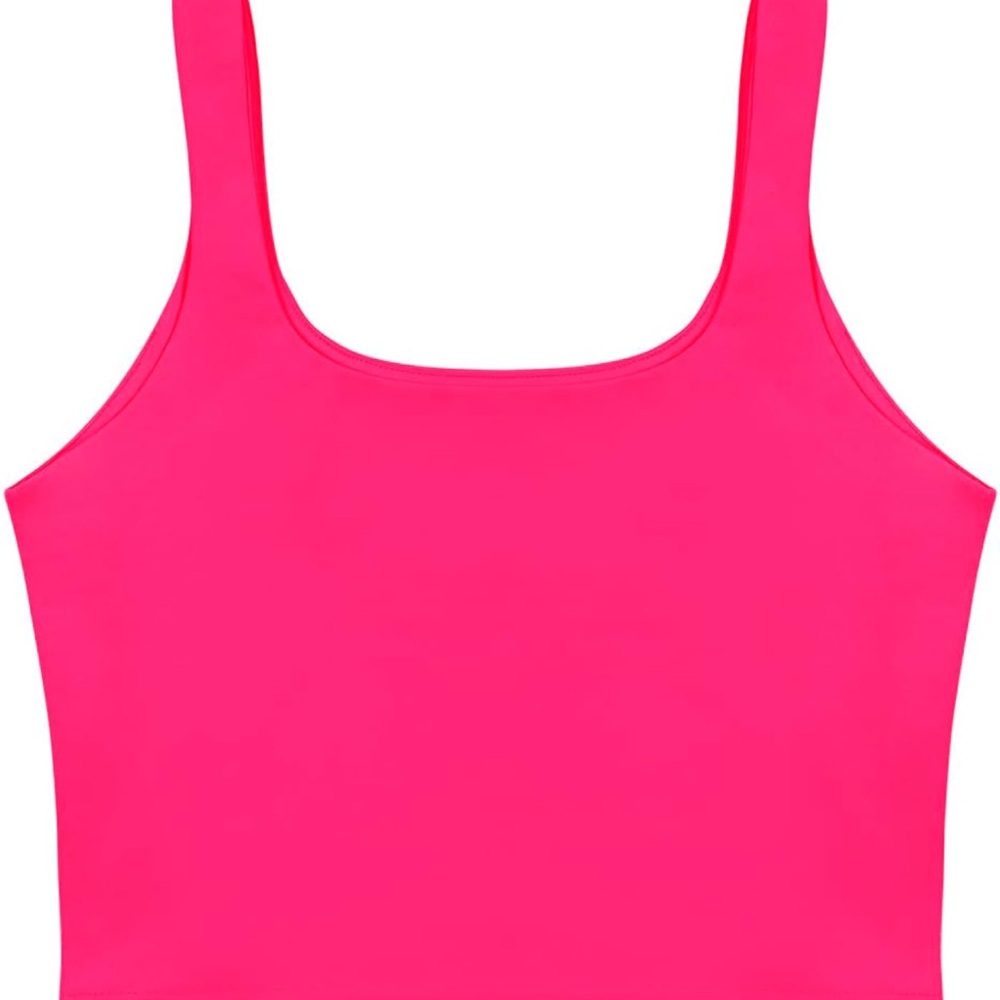 ReoRia Hot Pink Square-Neck Tank